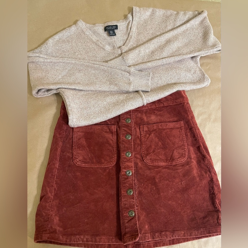 Sneak Peek A-Line Corduroy Mini | Medium